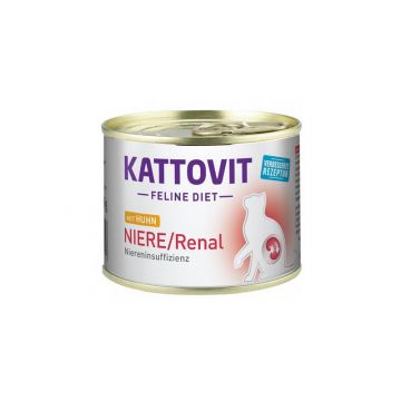 Kattovit Dose Feline Diet Niere/Renal Huhn 185g (Menge: 12 je Bestelleinheit) Kattovit Dose Feline Diet Niere/Renal Huhn 185g (Menge: 12 je Bestelleinheit)