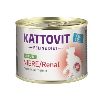 Kattovit Dose Feline Diet Niere/Renal Pute 185g (Menge: 12 je Bestelleinheit) Kattovit Dose Feline Diet Niere/Renal Pute 185g (Menge: 12 je Bestelleinheit)