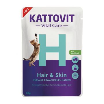 Kattovit PB Vital Care Hair & Skin 85g (Menge: 24 je Bestelleinheit) Kattovit PB Vital Care Hair & Skin 85g (Menge: 24 je Bestelleinheit)