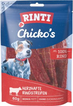Rinti Chickos Rindstreifen 60 g (Menge: 12 je Bestelleinheit) Rinti Chickos Rindstreifen 60 g (Menge: 12 je Bestelleinheit)