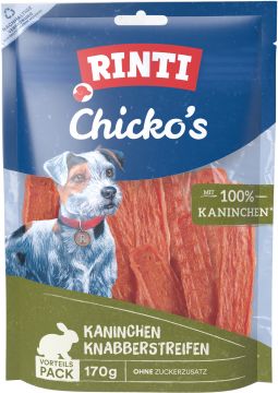 Rinti Chicko Kaninchen Knabberstreifen 170 g (Menge: 9 je Bestelleinheit) Rinti Chicko Kaninchen Knabberstreifen 170 g (Menge: 9 je Bestelleinheit)