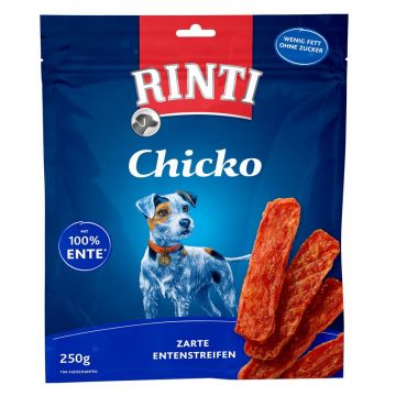 Rinti Chicko Zarte Entenstreifen 250 g (Menge: 9 je Bestelleinheit) Rinti Chicko Zarte Entenstreifen 250 g (Menge: 9 je Bestelleinheit)