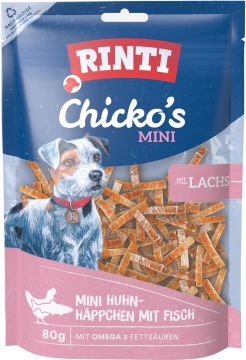 Rinti Chicko Mini Häppchen Lachs 80 g (Menge: 12 je Bestelleinheit) Rinti Chicko Mini Häppchen Lachs 80 g (Menge: 12 je Bestelleinheit)