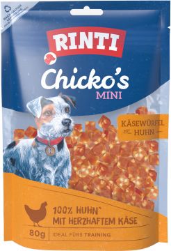 Rinti Chicko Mini Käsewürfel Huhn 80 g (Menge: 12 je Bestelleinheit) Rinti Chicko Mini Käsewürfel Huhn 80 g (Menge: 12 je Bestelleinheit)