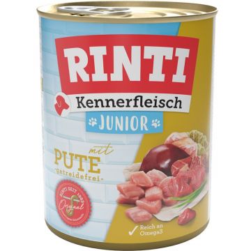 Rinti Dose Kennerfleisch Junior Pute 800g (Menge: 12 je Bestelleinheit)