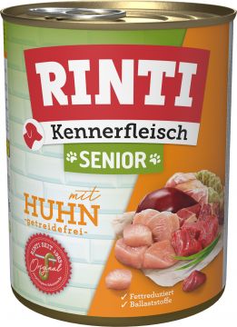 Rinti Dose Kennerfleisch Senior Huhn 800 g (Menge: 12 je Bestelleinheit)