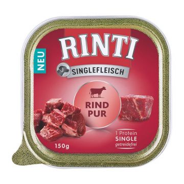 Rinti Singlefleisch Schale Rind Pur 150 g (Menge: 10 je Bestelleinheit) Rinti Singlefleisch Schale Rind Pur 150 g (Menge: 10 je Bestelleinheit)