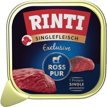 Rinti Singlefleisch Schale Exclusive Ross pur 150g (Menge: 10 je Bestelleinheit) Rinti Singlefleisch Schale Exclusive Ross pur 150g (Menge: 10 je Bestelleinheit)