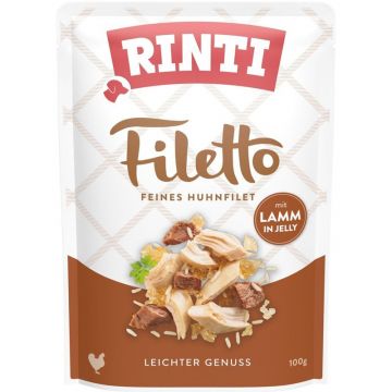 Rinti Filetto Huhnfilet mit Lamm in Jelly 100 g (Menge: 24 je Bestelleinheit)
