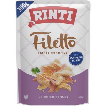 Rinti P.B. Filetto Huhn & Schinken in Jelly 300g (Menge: 6 je Bestelleinheit)
