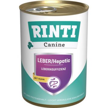 Rinti Dose Canine Leber mit Huhn 400g (Menge: 12 je Bestelleinheit)