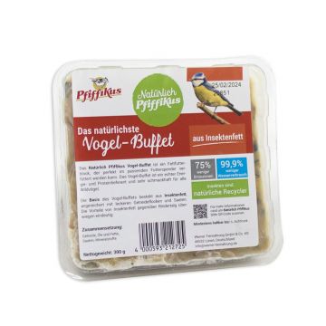 Nat&uuml;rlich Pfiffikus Vogel-Buffet Insektenfett 1 St&uuml;ck / 300 g (Menge: 12 je Bestelleinheit)