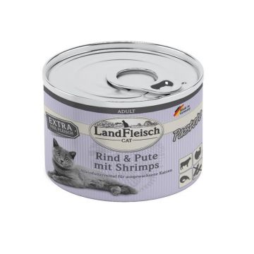 LandFleisch Cat Adult Pastete Rind, Pute & Shrimps 195g (Menge: 6 je Bestelleinheit) LandFleisch Cat Adult Pastete Rind, Pute & Shrimps 195g (Menge: 6 je Bestelleinheit)