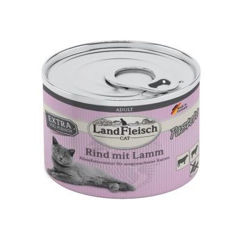LandFleisch Cat Adult Pastete Rind & Lamm 195g (Menge: 6 je Bestelleinheit) LandFleisch Cat Adult Pastete Rind & Lamm 195g (Menge: 6 je Bestelleinheit)