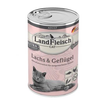 LandFleisch Cat Adult Gelee mit Lachs & Geflügel 400 g (Menge: 6 je Bestelleinheit) LandFleisch Cat Adult Gelee mit Lachs & Geflügel 400 g (Menge: 6 je Bestelleinheit)