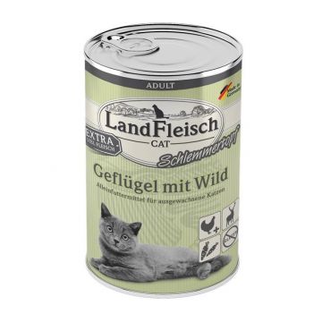 LandFleisch Cat Adult Schlemmertopf Geflügel & Wild 400 g (Menge: 6 je Bestelleinheit) LandFleisch Cat Adult Schlemmertopf Geflügel & Wild 400 g (Menge: 6 je Bestelleinheit)