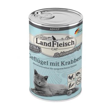 LandFleisch Cat Adult Schlemmertopf mit Geflügel & Krabben 400 g (Menge: 6 je Bestelleinheit) LandFleisch Cat Adult Schlemmertopf mit Geflügel & Krabben 400 g (Menge: 6 je Bestelleinheit)