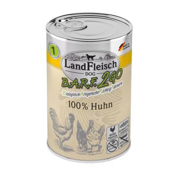 LandFleisch B.A.R.F.2GO 100 % vom Huhn 400g (Menge: 6 je Bestelleinheit) LandFleisch B.A.R.F.2GO 100 % vom Huhn 400g (Menge: 6 je Bestelleinheit)