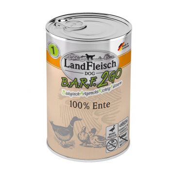 LandFleisch B.A.R.F.2GO 100% von der Ente 400g (Menge: 6 je Bestelleinheit) LandFleisch B.A.R.F.2GO 100% von der Ente 400g (Menge: 6 je Bestelleinheit)
