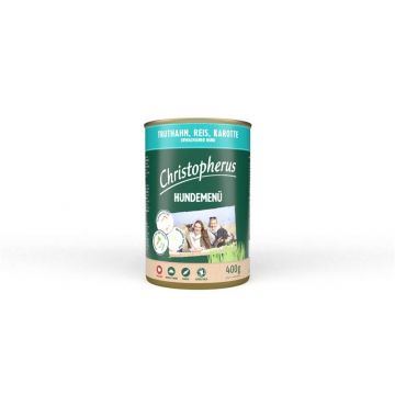 Christopherus Dose Menue Adult mit Truthahn, Reis, Karotte 400g (Menge: 6 je Bestelleinheit)