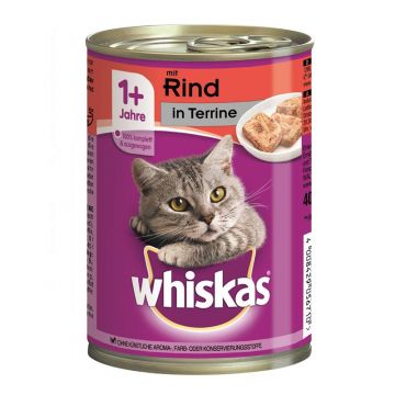 Whiskas Dose Terrine mit Rind 400g (Menge: 12 je Bestelleinheit)