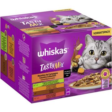 Whiskas Portionsbeutel Tasty Mix Multipack Country Collection in Sauce 24 x 85g (Menge: 2 je Bestelleinheit) Whiskas Portionsbeutel Tasty Mix Multipack Country Collection in Sauce 24 x 85g (Menge: 2 je Bestelleinheit)