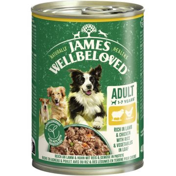 James Wellbeloved Dog Dose Lamm & Huhn Pastete 400g (Menge: 6 je Bestelleinheit)