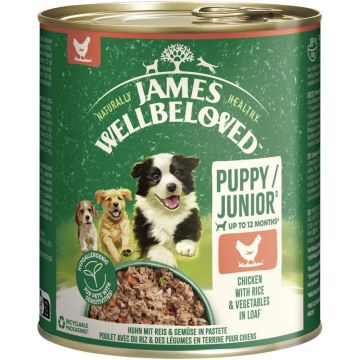 James Wellbeloved Dog Dose Junior Huhn Pastete 800g (Menge: 6 je Bestelleinheit)