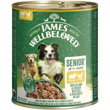 James Wellbeloved Dog Dose Senior Lamm & Huhn Pastete 800g (Menge: 6 je Bestelleinheit)