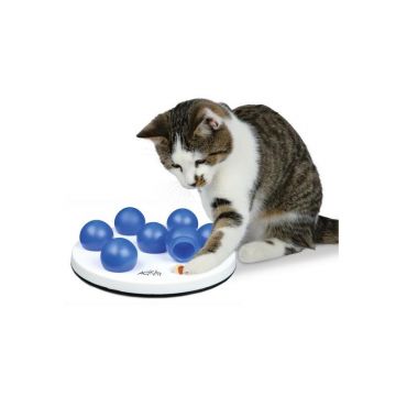 Trixie Cat Activity Solitär 20 cm, weiß blau