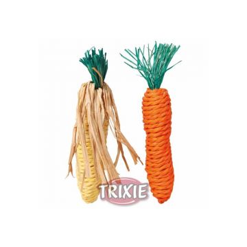 Trixie Karotte und Maiskolben, Stroh 15 cm, 2 St. Trixie Karotte und Maiskolben, Stroh 15 cm, 2 St.