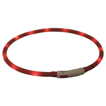 Trixie Flash Leuchtring USB rot XS-XL 70 cm / 10 mm Trixie Flash Leuchtring USB rot XS-XL 70 cm / 10 mm
