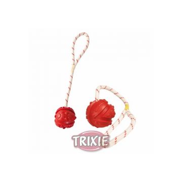 Trixie Ball am Seil, schwimmt, Naturgummi 7 cm 35 cm