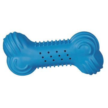 Trixie Naturgummi Kühl-Knochen blau 11 cm