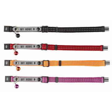 Trixie Katzenhalsband mit Adresslasche, reflekt., Nylon Trixie Katzenhalsband mit Adresslasche, reflekt., Nylon