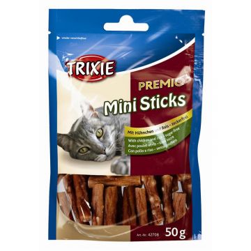 Trixie Premio Mini Sticks, Hühnchen Reis 50 g Trixie Premio Mini Sticks, Hühnchen Reis 50 g