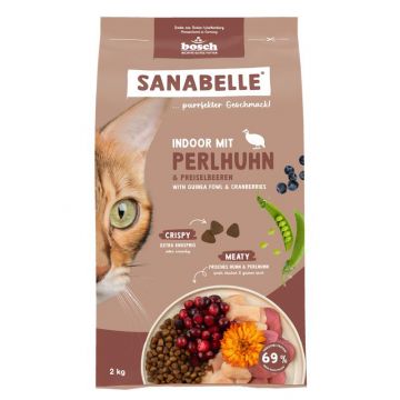 Sanabelle Indoor mit Perlhuhn 2 kg Sanabelle Indoor mit Perlhuhn 2 kg