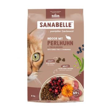 Sanabelle Indoor mit Perlhuhn 8 kg Sanabelle Indoor mit Perlhuhn 8 kg