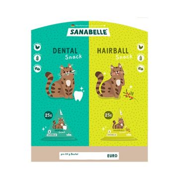 Sanabelle Snack Tetraeder Mix-Display Dental/Hairball #H8573