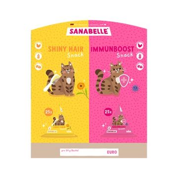 Sanabelle Snack Tetraeder Mix-Display Shiny Hair/Immunboost #H8574