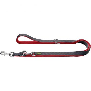 Hunter V-Leine Maldon Polyester rot/grau 20/200