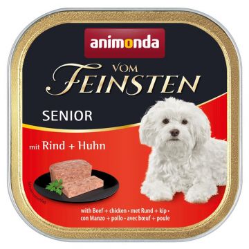 Animonda Dog vom Feinsten Senior Rind & Huhn150g (Menge: 22 je Bestelleinheit) Animonda Dog vom Feinsten Senior Rind & Huhn150g (Menge: 22 je Bestelleinheit)