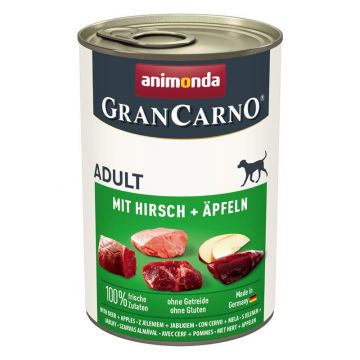 Animonda Dog GranCarno Adult mit Hirsch & Äpfeln 400g (Menge: 6 je Bestelleinheit)