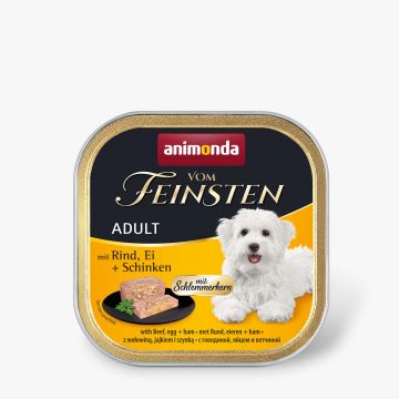 Animonda Dog vom Feinsten Schlemmerkern mit Rind, Ei & Schinken 150g (Menge: 22 je Bestelleinheit) Animonda Dog vom Feinsten Schlemmerkern mit Rind, Ei & Schinken 150g (Menge: 22 je Bestelleinheit)