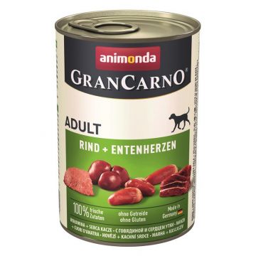 Animonda Dog GranCarno Adult Rind & Entenherzen 400g (Menge: 6 je Bestelleinheit)