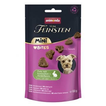 Animonda vom Feinsten Mini Adult Love Bites Pute mit Kaninchen & Heidelbeere 50 g (Menge: 10 je Bestelleinheit) Animonda vom Feinsten Mini Adult Love Bites Pute mit Kaninchen & Heidelbeere 50 g (Menge: 10 je Bestelleinheit)