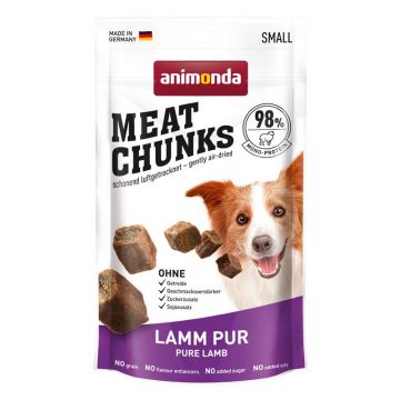 Animonda Dog Snack Meat Chunks Lamm pur Small 60g (Menge: 8 je Bestelleinheit)