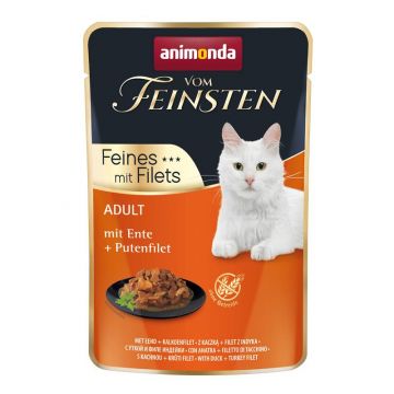 Animonda Cat vom Feinsten Adult Ente & Putenfilet 85g (Menge: 18 je Bestelleinheit) Animonda Cat vom Feinsten Adult Ente & Putenfilet 85g (Menge: 18 je Bestelleinheit)