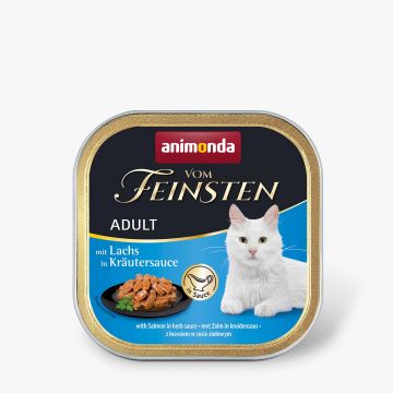 Animonda Cat vom Feinsten mit Lachs in Kräutersauce 100g (Menge: 32 je Bestelleinheit) Animonda Cat vom Feinsten mit Lachs in Kräutersauce 100g (Menge: 32 je Bestelleinheit)