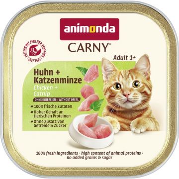 Animonda Cat Carny Adult Huhn & Katzenminze 85g (Menge: 32 je Bestelleinheit)